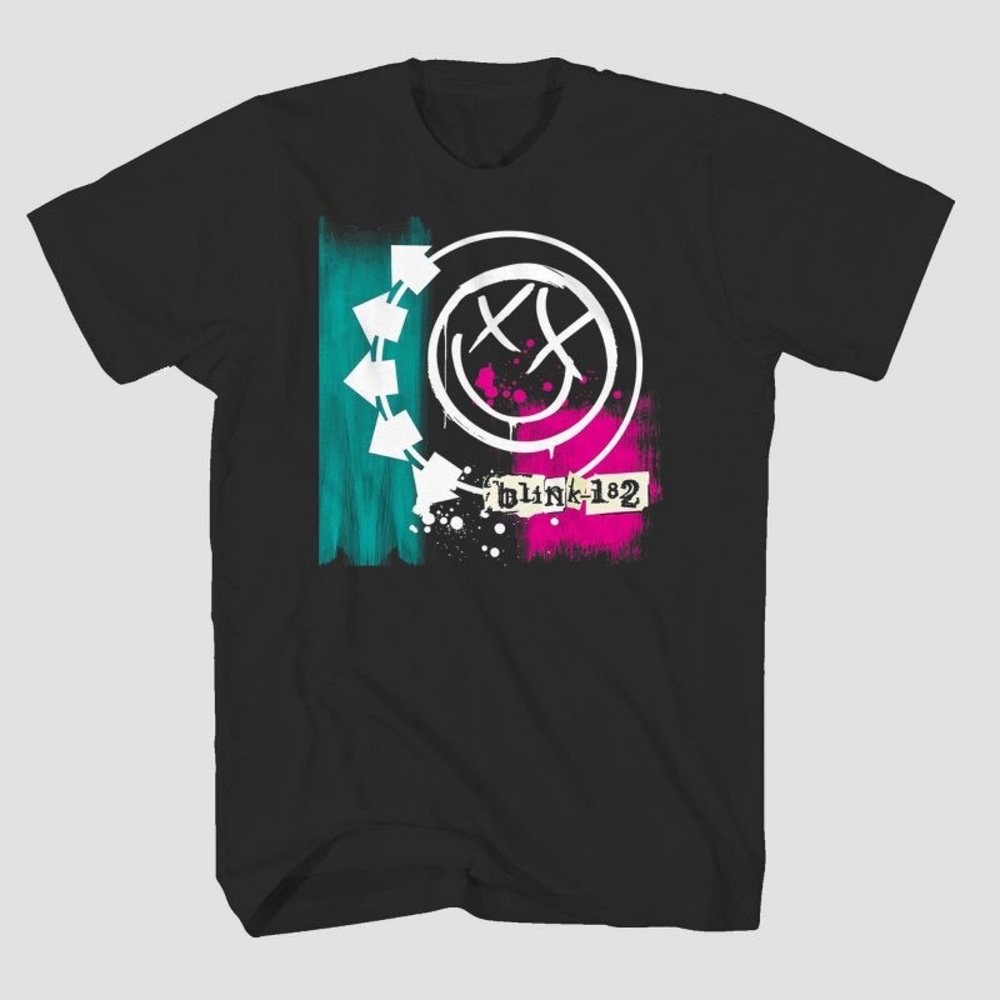 Men's nwt Blink-182 Short Sleeve Graphic T-Shirt - Black XXL